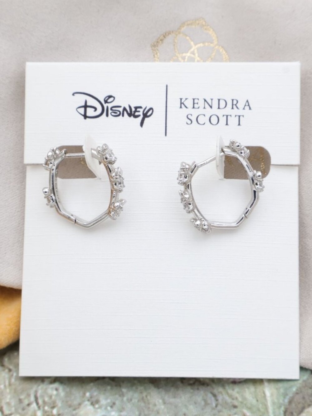 Kendra Scott Disney Silver Earrings Silver NEW
